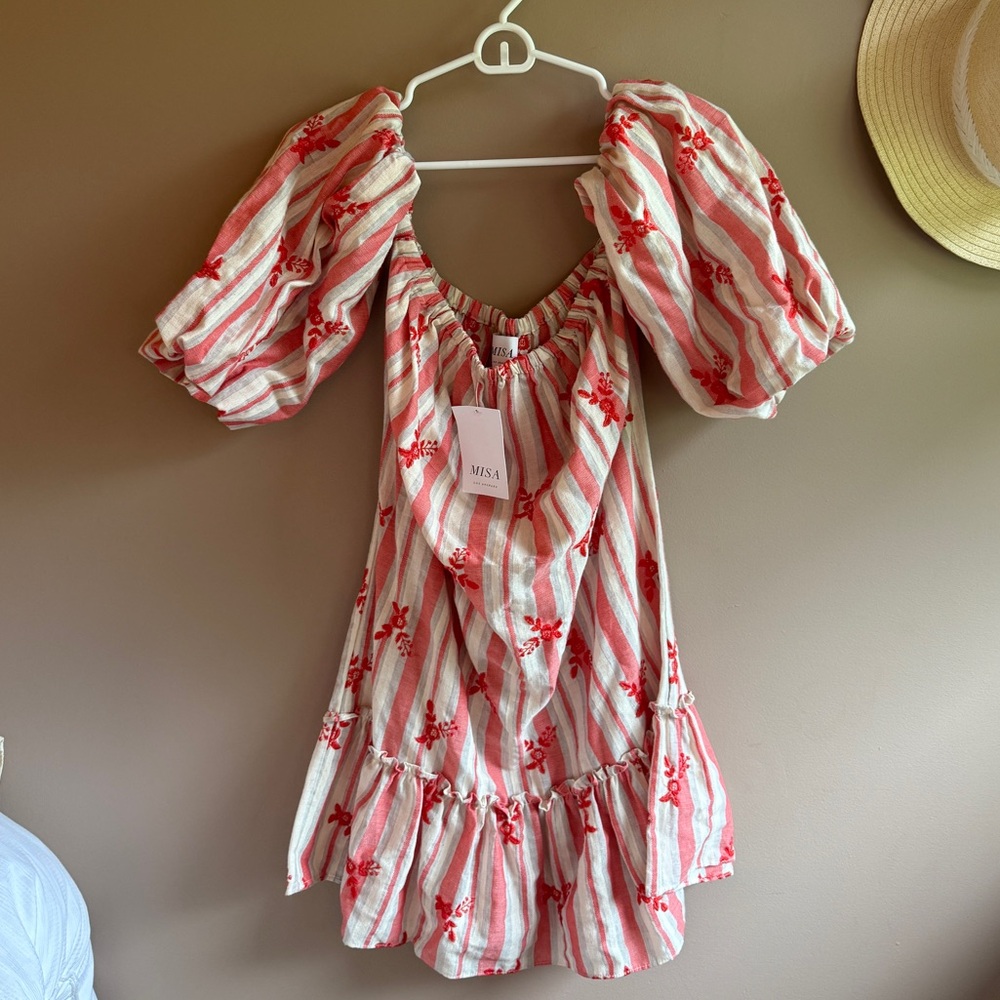 NWT Misa Los Angeles Acel Off the Shoulder Mini Dress